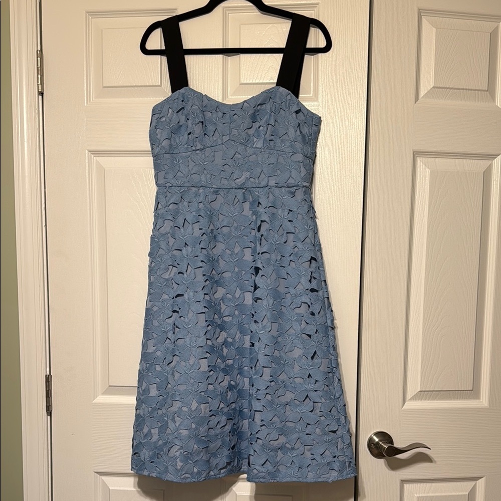 J. Crew Blue A-line Dress Sweetheart Neckline Wedding